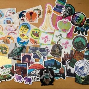 117 TRAVEL stickers, VSCO girl, REI, ASU, Washington, Disney, national park NASA